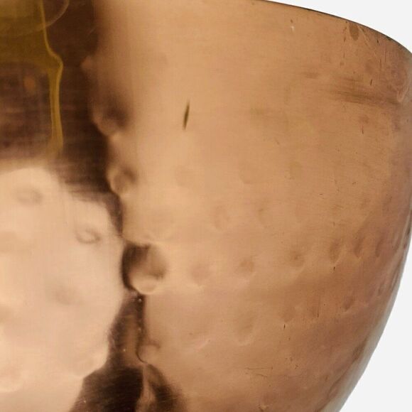 RARE Pier 1 Imports India Hammered Copper Nesting Bowl Set of 4 Stainless Steel - Picture 9 of 16